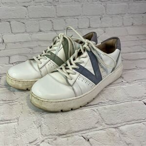VIONIC SIMASA Womens Comfort Arch Support Sneakers Blue White Leather size 9
